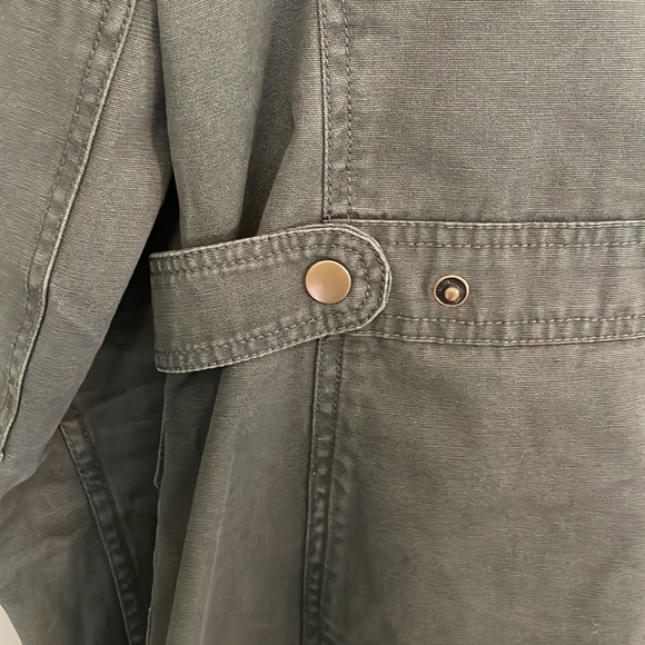 Kut from the Kloth army green zip button jacket with pockets M - Picture 6 of 6